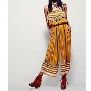 Free People Simone Ruffle Jumpsuit